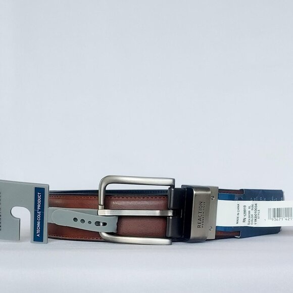 Kenneth Cole REACTION Men's Reversible Stretch Belt Black/Brown Size XL - Picture 4 of 13